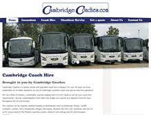 Tablet Screenshot of cambridgecoaches.com